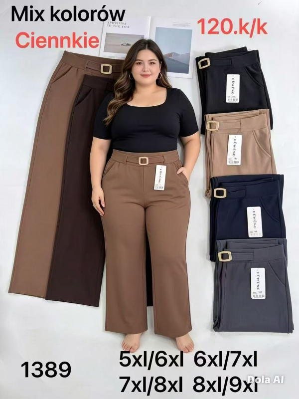 Spodnie damskie Roz 5XL-9XL, Mix Kolor Paczka 15 szt 1